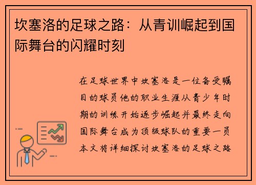 坎塞洛的足球之路：从青训崛起到国际舞台的闪耀时刻
